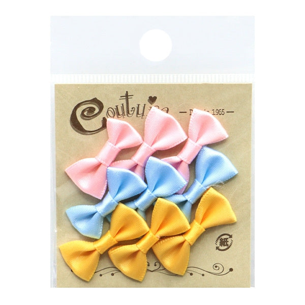 Handicraft parts "MiniRibbonParts pink, light blue, yellow TRP-14] Terai