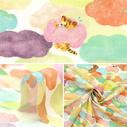 [From quantity 5] Fabric "60 Lone Digital Print 22fabric Kukumorare Orange DP-4420-3A"