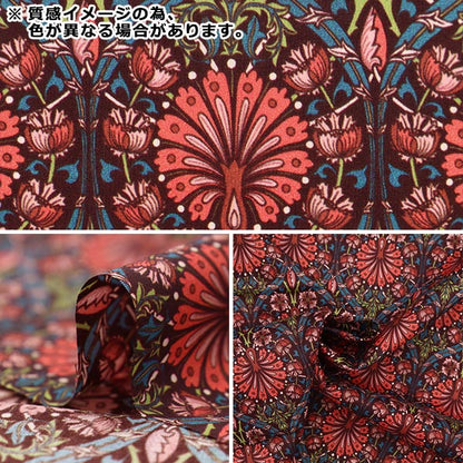 [From quantity 5] Fabric "Liberty Fabric Tana lawn Peacock Place 3633211-23ct] Liberty Japan
