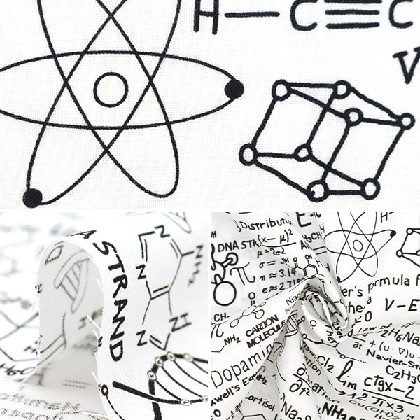 [From quantity 5] Fabric "USA Cotton Scientific Form Science-CD168"