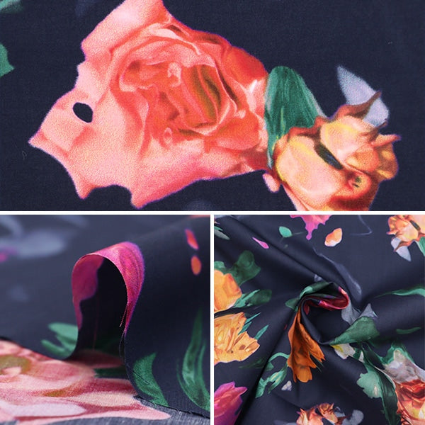 [From quantity 5] Fabric "Liberty Fabric Tana lawn Afro Dateies Rose 3633248-23AT] Liberty Japan