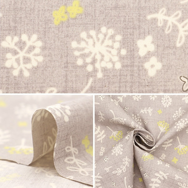 [From quantity 5] Fabric "Broad Watage Pattern Natural SHUFLFL-A"