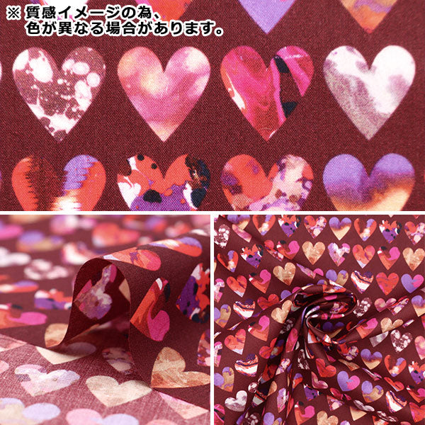[From quantity 5] Fabric "Liberty Fabric Tana lawn Marble Hearts 3636834-BU] Liberty Japan
