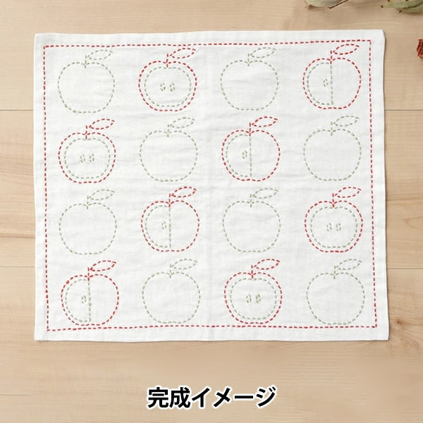 Embroidery kit "SashikoKit cloth 10127-06] Harawoolhara wool