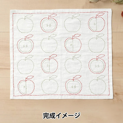 Embroidery kit "SashikoKit cloth 10127-06] Harawoolhara wool