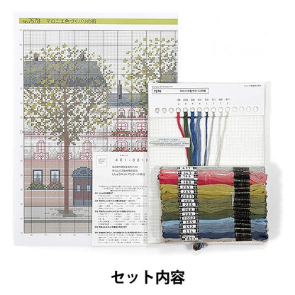 刺绣套件“ Onoe Megumi欧洲景观Maronnier有色巴黎城市7578” Olympus