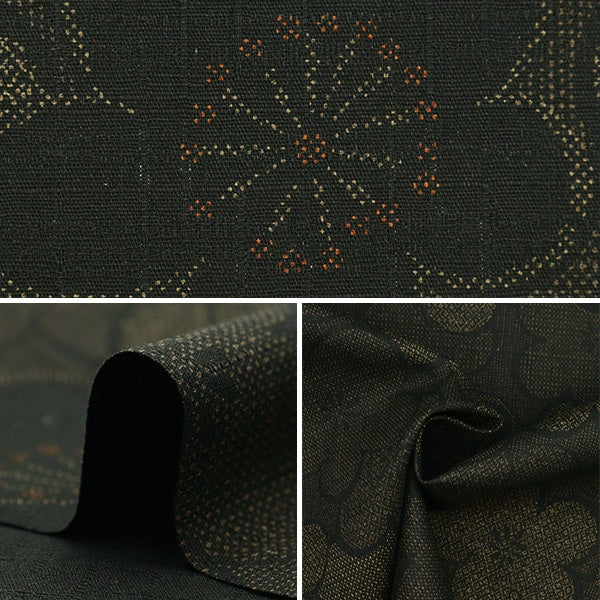 [From quantity 5] Fabric "Southern Cross Japanese Pattern Black SK-7500-1A"