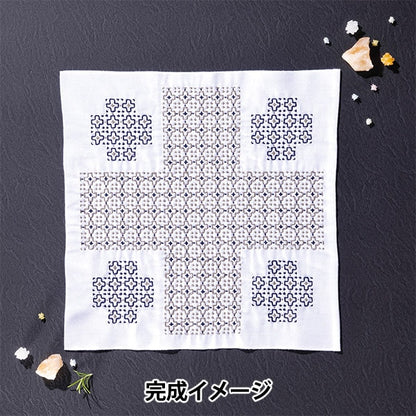 Embroidery kit "Hanachi Kit SASHIKO TEXTILE LAB Play White SK-456" Olympus