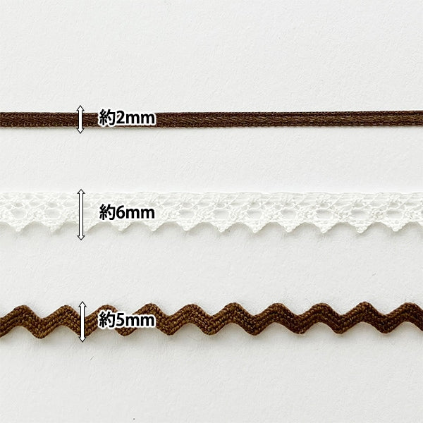 手工艺品零件“装饰petit竞赛丝带设置Brown DDR-05]