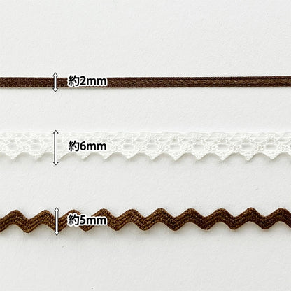 手工艺品零件“装饰petit竞赛丝带设置Brown DDR-05]