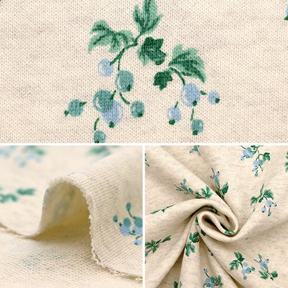 [From quantity 5] Fabric "Hoshinnit mini mini-hairprint tree real pattern off white 142-2344-C1"