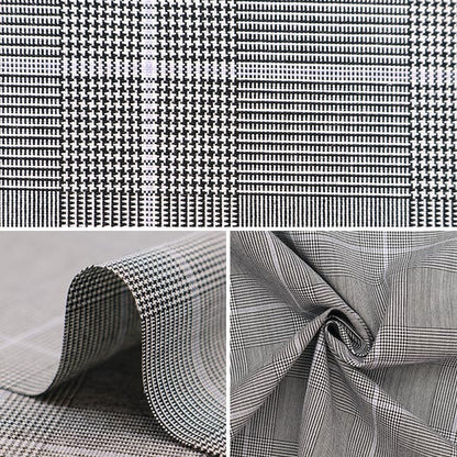 [From quantity 5] Fabric "TR Tartan's supple brushed check Glen Check Gray TRC8001-05]