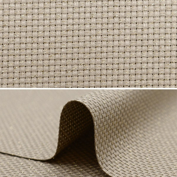[來自數量1] 刺繡布料 “ Ramejava Cross 55 14計數55 Noble Gray X Gold 215554” Lecien Lecien Cosmo Cosmo