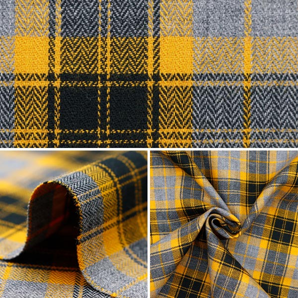 [From quantity 5] Fabric "Heribone Check 95044-2 No. CHECK-AW27"