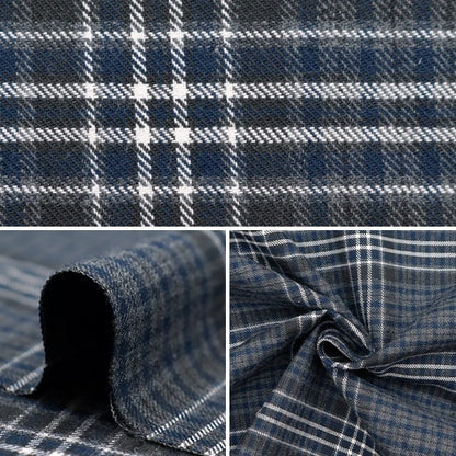 [From quantity 5] Fabric "Brushed melange check 11th color SH2098K-11"
