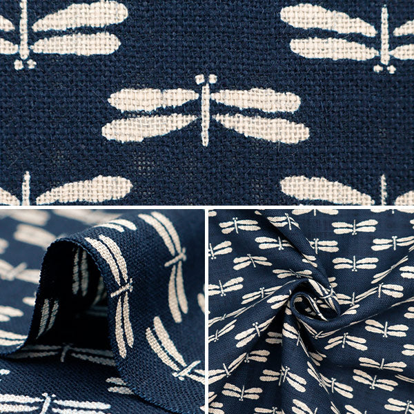 [From quantity 5] Fabric "Mura thread Cross single-colored Japanese tonbo 882223-9-1"