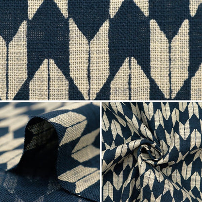[From quantity 5] Fabric "Mura thread cross single color single color pattern Yaba 882223-27-1"