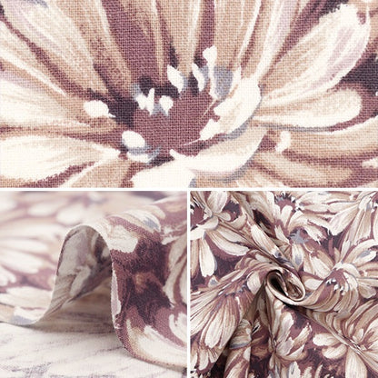 [From quantity 5] Fabric "Cotton hemp canvas nova oil painting flower pink NCLC-PK" KOKKA