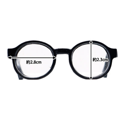 娃娃零件“娃娃眼镜6.5厘米黑色DA-G6.5-BK”
