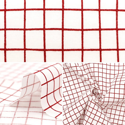 [From quantity 5] Fabric 『Scare Print Window Pen Red SQWIPE-RE]