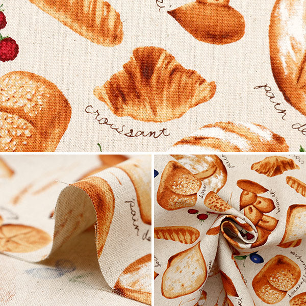 [From quantity 5] Fabric "Cotton hemp canvas freshly baked pan natural CLCBREAD-NA"