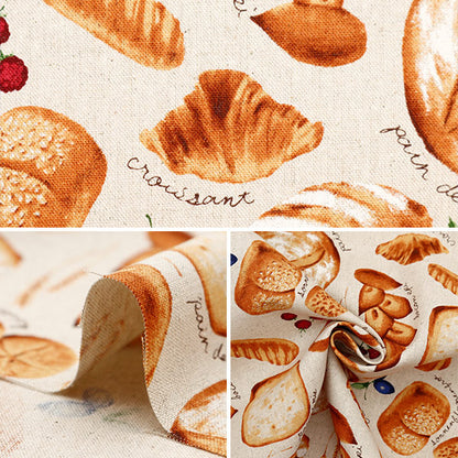 [From quantity 5] Fabric "Cotton hemp canvas freshly baked pan natural CLCBREAD-NA"