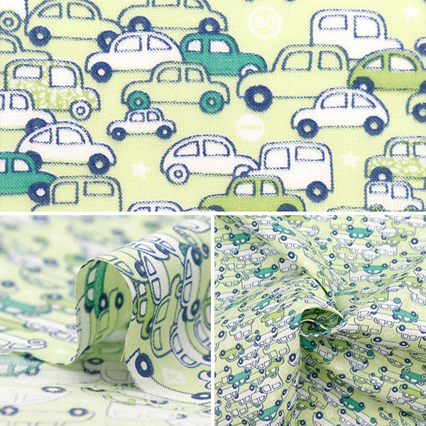 [From quantity 5] Fabric 『Scare Print Kuruma Green AP4680-3C]