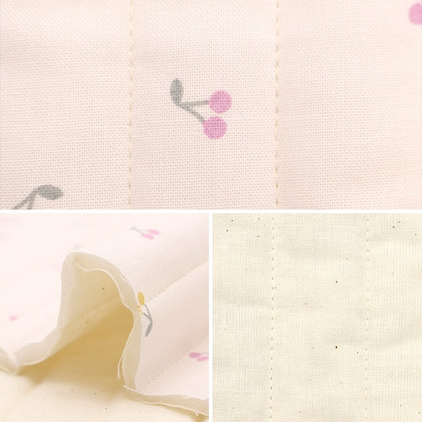 Fabric 『SheetingQuilt Cut Cloth Approximately 101cm x 50cm Milkulat cherry cherry colorful MLJS50-11A]