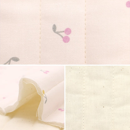 Fabric 『SheetingQuilt Cut Cloth Approximately 101cm x 50cm Milkulat cherry cherry colorful MLJS50-11A]