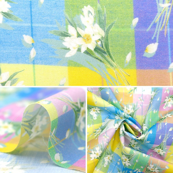 [From quantity 5] Fabric "Liberty Fabric Tana lawn Dancing Duffodil DC33551-WE] Liberty Japan
