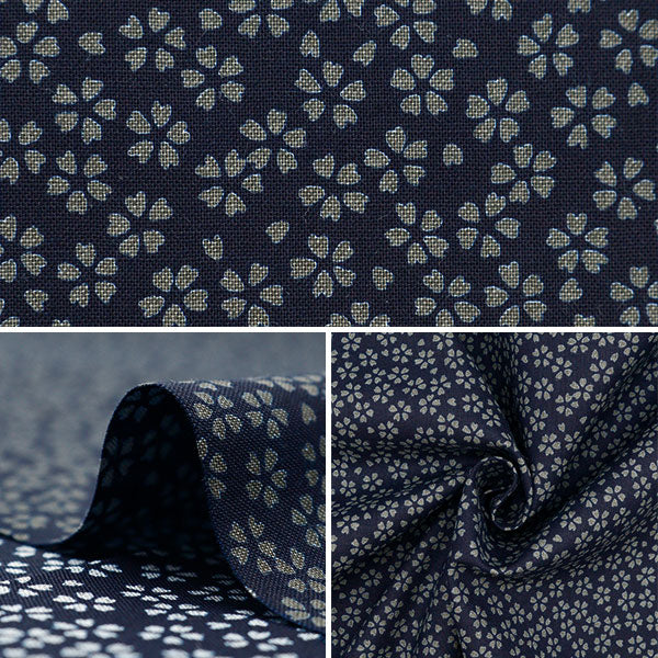 [From quantity 5] Fabric 『Sheeting Sakurano Ai 88222-1-14]