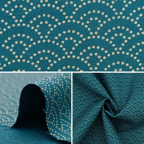 [From quantity 5] Fabric 『Sheeting Japanese pattern Aomiami Ai 88222-3-11]