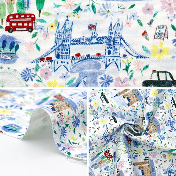 [From quantity 5] Fabric "Liberty Fabric No. 11 Canvas Pride and Bloom 363J6801-A" Liberty Japan