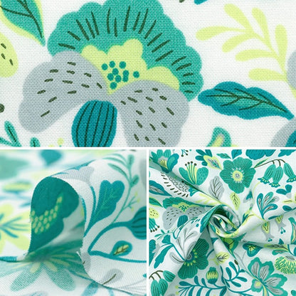 [From quantity 5] Fabric 『SheetingAngel Software NOVA Nordic Flower NSE-NOFL-YEGN] KOKKA