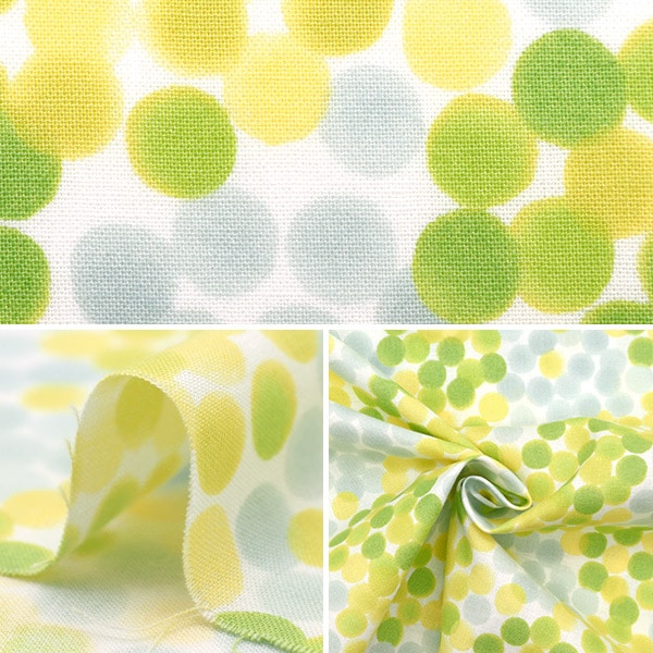 [From quantity 5] Fabric 『SheetingAngel Software NOVA Dot Small NSE-WADO-YEGN] KOKKA
