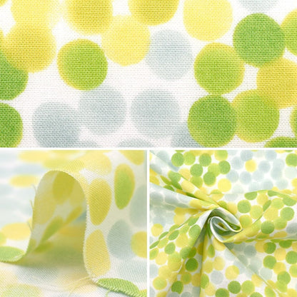 [From quantity 5] Fabric 『SheetingAngel Software NOVA Dot Small NSE-WADO-YEGN] KOKKA
