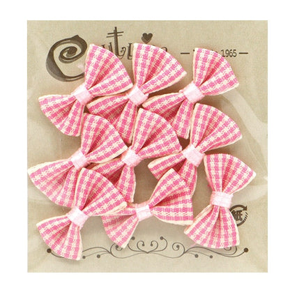 Handicraft parts "MiniRibbonParts check pink YRP-13] Terai