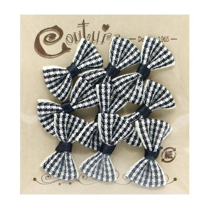 Handicraft parts "MiniRibbonParts check Black YRP-16] Terai