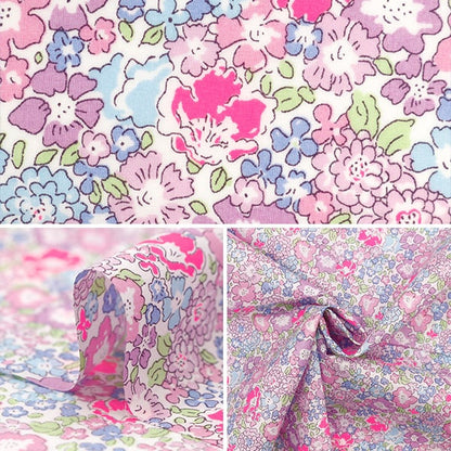 [From quantity 5] Fabric "Liberty Fabric Neon Color Tana lawn Michelle 3636017N-J24A] Liberty Japan