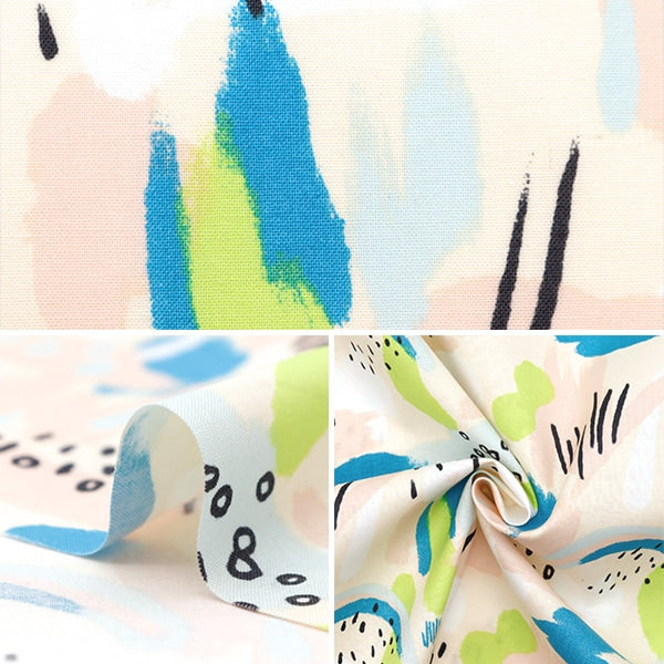 [From quantity 5] Fabric 『Sheeting Colorful Canvas Weather Weather Ikusaku Pink Cocan-WEA-PK] KOKKA