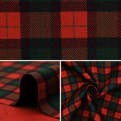 [From quantity 5] Fabric "Twill Basic Check Red YU88320-1-A"