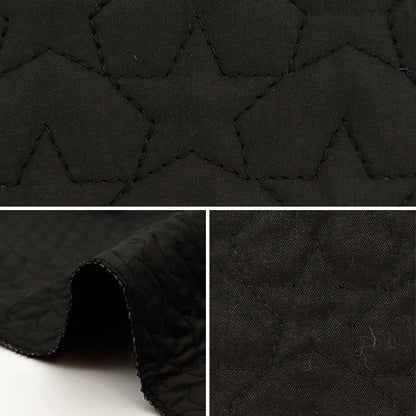 Fabric "Nuance quiltCut Cloth About 70cm x 100cm star black C-Q-des-ST-BK "