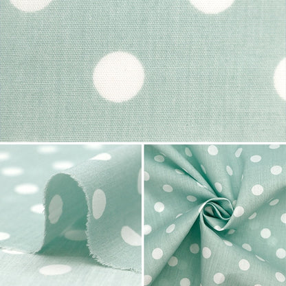 [From quantity 5] Fabric 『Fabric WrinkleSheeting Nuance dot sparrow mimint YPCJ-DOT-MT]