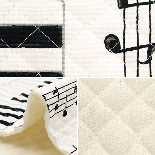 Fabric 『OxfordQuilt keyboard pattern Cut Cloth Approximately 106 x 50cm White CQ-AP35808-A "