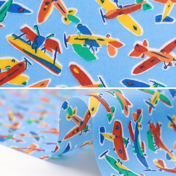 Fabric "Liberty Fabric LaminatedCut Cloth Approximately 33 x 50cm Miles Adventure CR363419624BU] Liberty Japan