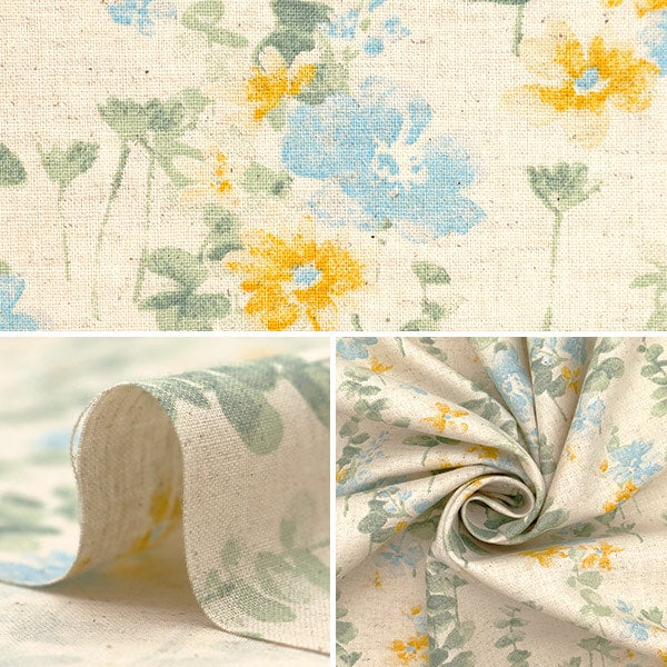 [From quantity 5] Fabric "MOMEN-T moment cotton linenSheeting Eucalyptus generation 142-1350-A1]