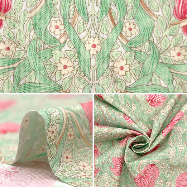 [From quantity 5] Fabric "Moda Best of Morris Sheeting Pin panel red 8365-63]