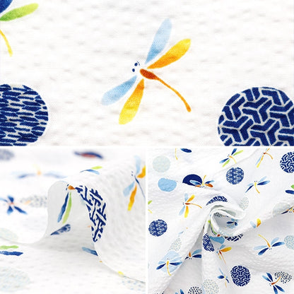 [From quantity 5] Fabric "Ripple Tonbo White 38130-4A"