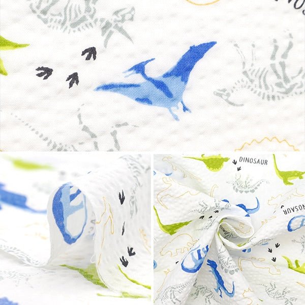[來自數量5] 織物 “ Ripple Dinosaur White 38130-6A”