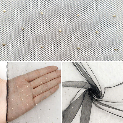 [From quantity 5] Fabric "Milky Wake Turu Ramedot Black KT2410TC-01"